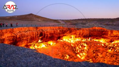 بازدید دروازه جهنم در ترکمنستان
