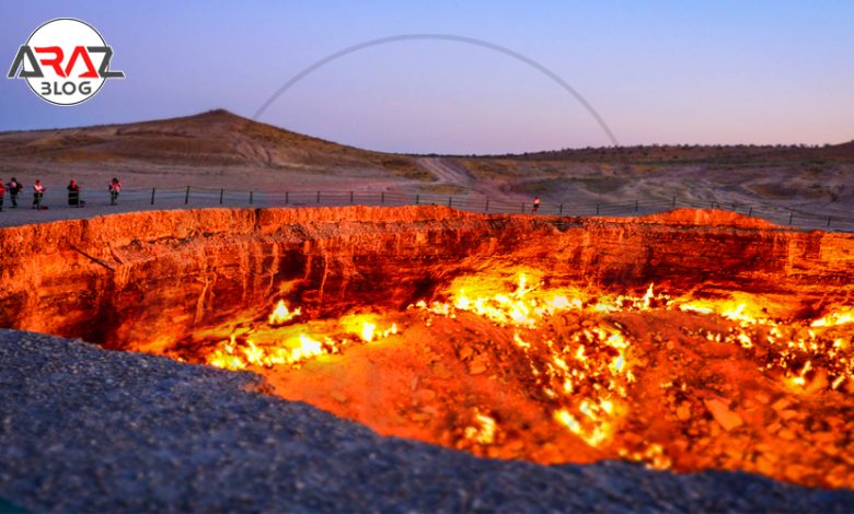 بازدید دروازه جهنم در ترکمنستان