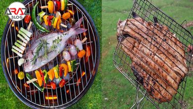 طرز تهیه ماهی کبابی در طبیعت